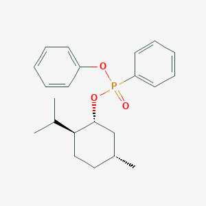 molecular formula C22H29O3P B12914435 (Rp)-(1R,2S,5R)-2-Isopropyl-5-methylcyclohexyl phenyl phenylphosphonate 