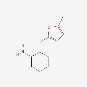 molecular formula C12H19NO B12914583 Cyclohexanamine, 2-[(5-methyl-2-furanyl)methyl]- CAS No. 67787-48-8
