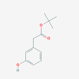 molecular formula C12H16O3 B1291461 叔丁基2-(3-羟基苯基)乙酸酯 CAS No. 82548-54-7