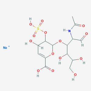 molecular formula C14H21NNaO14S B129147 2-乙酰氨基-2-脱氧-3-O-(2-O-磺基-β-D-葡萄糖-4-烯吡喃糖醛酸)-D-半乳糖, 2NA CAS No. 149368-04-7