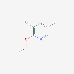 molecular formula C8H10BrNO B1291474 3-Bromo-2-ethoxy-5-methylpyridine CAS No. 760207-82-7