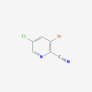 molecular formula C6H2BrClN2 B1291476 3-溴-5-氯吡啶-2-碳腈 CAS No. 760207-83-8