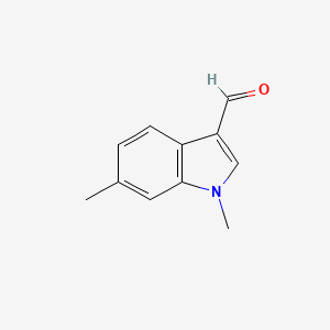 molecular formula C11H11NO B1291486 1,6-dimethyl-1H-indole-3-carbaldehyde CAS No. 202584-14-3