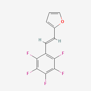molecular formula C12H5F5O B12914894 (E)-2-(2-(Perfluorophenyl)vinyl)furan 