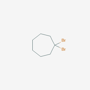 molecular formula C7H12Br2 B12914944 1,1-Dibromocycloheptane CAS No. 102450-37-3
