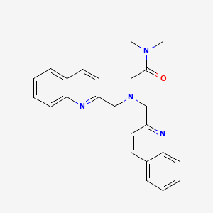molecular formula C26H28N4O B12915064 2-(Bis(quinolin-2-ylmethyl)amino)-N,N-diethylacetamide CAS No. 831170-01-5