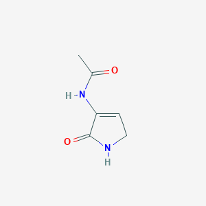 molecular formula C6H8N2O2 B12915099 N-(2-Oxo-2,5-dihydro-1H-pyrrol-3-yl)acetamide CAS No. 90238-00-9