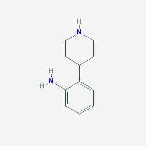 molecular formula C11H17ClN2 B1291510 2-(Piperidin-4-yl)aniline CAS No. 255050-94-3