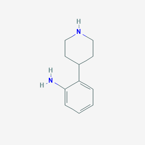 molecular formula C11H16N2 B1291510 2-(Piperidin-4-yl)aniline CAS No. 255050-94-3