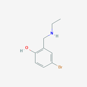 molecular formula C9H12BrNO B1291511 4-Bromo-2-[(ethylamino)methyl]phenol CAS No. 42313-78-0