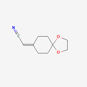 molecular formula C10H13NO2 B1291513 2-(1,4-Dioxaspiro[4.5]decan-8-ylidene)acetonitrile CAS No. 124499-35-0
