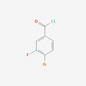 molecular formula C7H3BrClFO B1291520 4-Bromo-3-fluorobenzoyl chloride CAS No. 695188-21-7