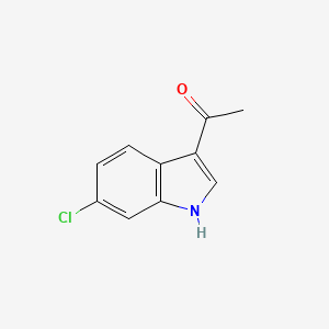 molecular formula C10H8ClNO B1291521 1-(6-chloro-1H-indol-3-yl)ethan-1-one CAS No. 184151-47-1