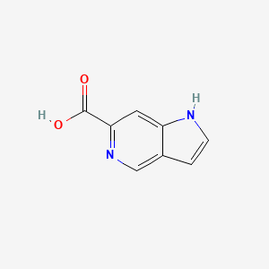 molecular formula C8H6N2O2 B1291528 1H-Pyrrolo[3,2-c]pyridine-6-carboxylic acid CAS No. 1082040-99-0