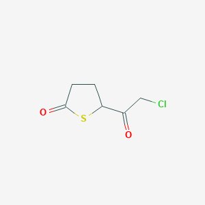 molecular formula C6H7ClO2S B129153 5-(2-Chloroacetyl)thiolan-2-one CAS No. 142079-24-1