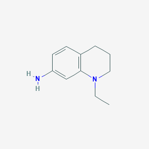 molecular formula C11H16N2 B1291538 1-Ethyl-1,2,3,4-tetrahydroquinolin-7-amine CAS No. 303982-14-1