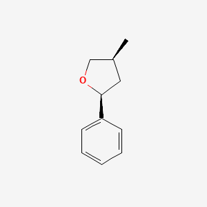 molecular formula C11H14O B12915462 Cis-4-methyl-2-phenyltetrahydrofuran 