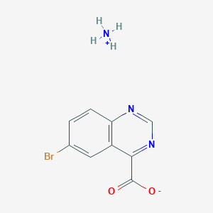 molecular formula C9H8BrN3O2 B1291571 Ammonium 6-bromoquinazoline-4-carboxylate CAS No. 474710-80-0