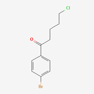 molecular formula C11H12BrClO B1291576 1-(4-Bromophenyl)-5-chloro-1-oxopentane CAS No. 54874-12-3