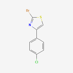 molecular formula C9H5BrClNS B1291578 2-溴-4-(4-氯苯基)噻唑 CAS No. 39564-86-8
