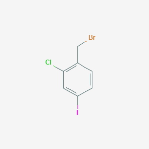 molecular formula C7H5BrClI B1291590 1-(Bromomethyl)-2-chloro-4-iodobenzene CAS No. 135049-84-2