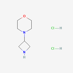 molecular formula C7H16Cl2N2O B1291594 4-(Azetidin-3-yl)morpholine dihydrochloride CAS No. 178312-50-0