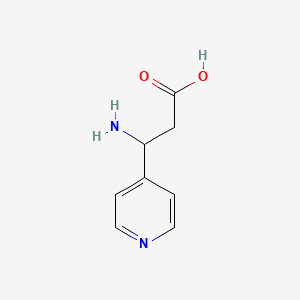 molecular formula C8H10N2O2 B1291596 3-Amino-3-(pyridin-4-yl)propanoic acid CAS No. 3429-24-1