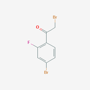 molecular formula C8H5Br2FO B1291609 2-Bromo-1-(4-bromo-2-fluorophenyl)ethanone CAS No. 869569-77-7