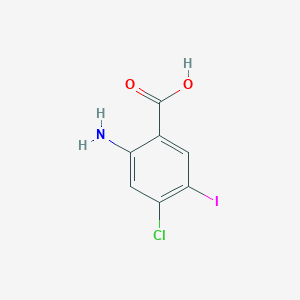 molecular formula C7H5ClINO2 B1291610 2-Amino-4-chloro-5-iodobenzoic acid CAS No. 540501-04-0