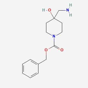 Benzyl 4-(aminomethyl)-4-hydroxypiperidine-1-carboxylate