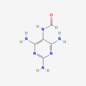 molecular formula C5H8N6O B12916234 N-(2,4,6-triaminopyrimidin-5-yl)formamide CAS No. 24867-33-2