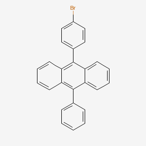 molecular formula C26H17B B1291624 9-(4-Bromophenyl)-10-phenylanthracene CAS No. 625854-02-6