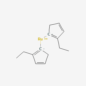 molecular formula C14H18Ru B1291626 Bis(ethylcyclopentadienyl)ruthenium(II) CAS No. 32992-96-4