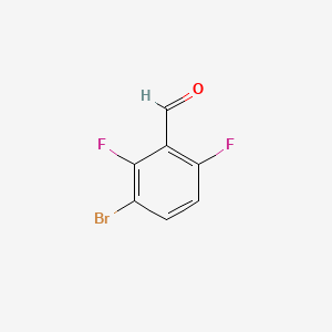molecular formula C7H3BrF2O B1291627 3-溴-2,6-二氟苯甲醛 CAS No. 398456-82-1