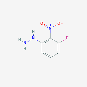 molecular formula C6H6FN3O2 B1291628 (3-Fluoro-2-nitrophenyl)hydrazine CAS No. 435281-10-0