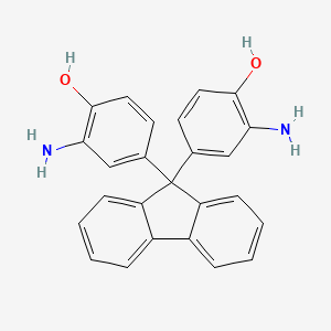molecular formula C25H20N2O2 B1291629 9,9-Bis(3-amino-4-hydroxyphenyl)fluorene CAS No. 20638-07-7