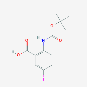 molecular formula C12H14INO4 B1291632 Boc-2-amino-5-iodobenzoic acid CAS No. 445479-86-7