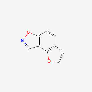 molecular formula C9H5NO2 B12916320 Furo[2,3-e][1,2]benzoxazole CAS No. 210-98-0