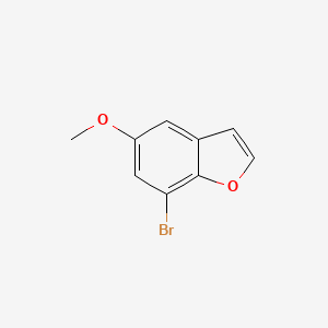 molecular formula C9H7BrO2 B1291634 7-Bromo-5-methoxybenzofuran CAS No. 90484-47-2