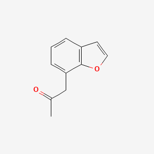 molecular formula C11H10O2 B1291638 2-Propanone, 1-(7-benzofuranyl)- 