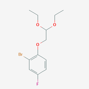 molecular formula C12H16BrFO3 B1291639 2-Bromo-1-(2,2-diethoxyethoxy)-4-fluorobenzene CAS No. 253429-18-4