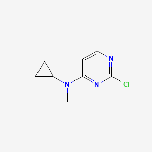 molecular formula C8H10ClN3 B12916431 2-Chloro-N-cyclopropyl-N-methylpyrimidin-4-amine CAS No. 138609-96-8