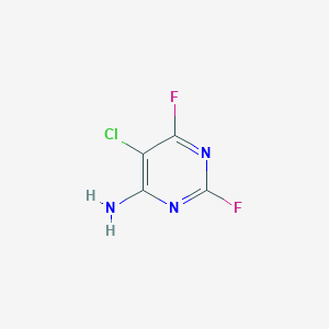 molecular formula C4H2ClF2N3 B1291646 5-Chloro-2,6-difluoropyrimidin-4-amine CAS No. 27078-72-4