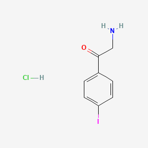 B1291648 2-Amino-1-(4-iodophenyl)ethanone hydrochloride CAS No. 61858-41-1