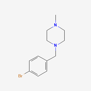 molecular formula C12H17BrN2 B1291651 1-[(4-溴苯基)甲基]-4-甲基哌嗪 CAS No. 368879-17-8