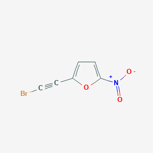 molecular formula C6H2BrNO3 B12916565 2-(Bromoethynyl)-5-nitrofuran CAS No. 113485-20-4
