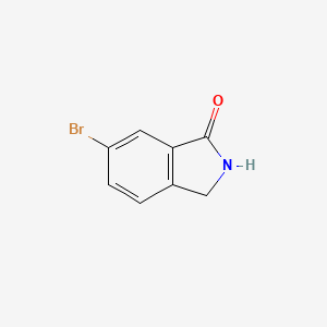 molecular formula C8H6BrNO B1291662 6-溴代异吲哚啉-1-酮 CAS No. 675109-26-9