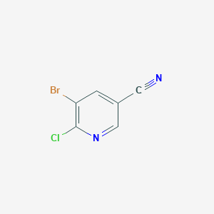 molecular formula C6H2BrClN2 B1291680 5-Bromo-6-chloronicotinonitrile CAS No. 71702-01-7