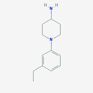 molecular formula C13H20N2 B1291689 1-(3-Ethylphenyl)piperidin-4-amine 