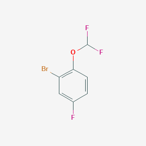 molecular formula C7H4BrF3O B1291696 2-Bromo-1-(difluoromethoxy)-4-fluorobenzene CAS No. 936249-94-4